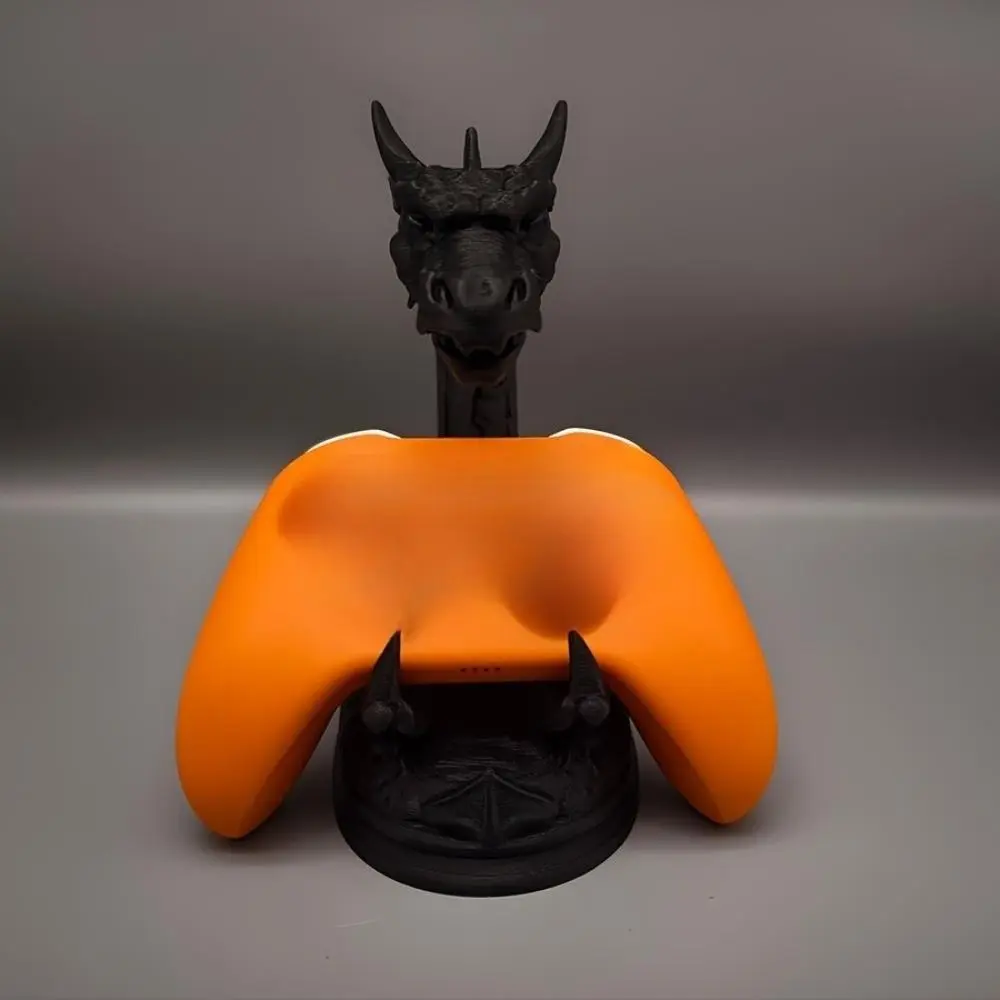 Aesthetic Dragon-Shaped Gaming Controller Holder, Gaming Accessories with Precision-Molded Universal Fit Base & Secure Slot, Sports & Outdoor Protective Gear Accessory, Ideal Gamer Birthday Gift