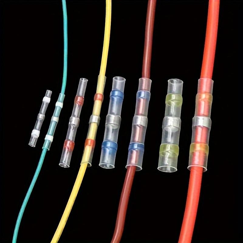 80pcs Weld Ring Heat Shrink Terminals, Equipment Connection Heat Shrink Tube, Insulated Wire Connector Terminal Set