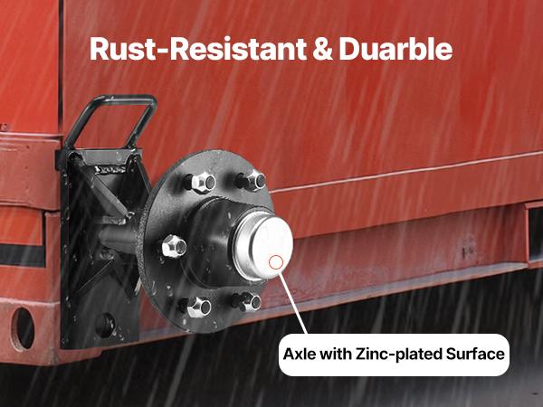 VEVOR Heavy Duty 6-Lug Shipping Container Wheels Kit with Axle, J Hook, Quick Setup, Powder Coated Rust-Proof Ratchet Tie Down, Steel Frame - 7000 lbs Capacity, Moves 20ft-40ft Containers for Warehouse, Construction Site Use, Dock