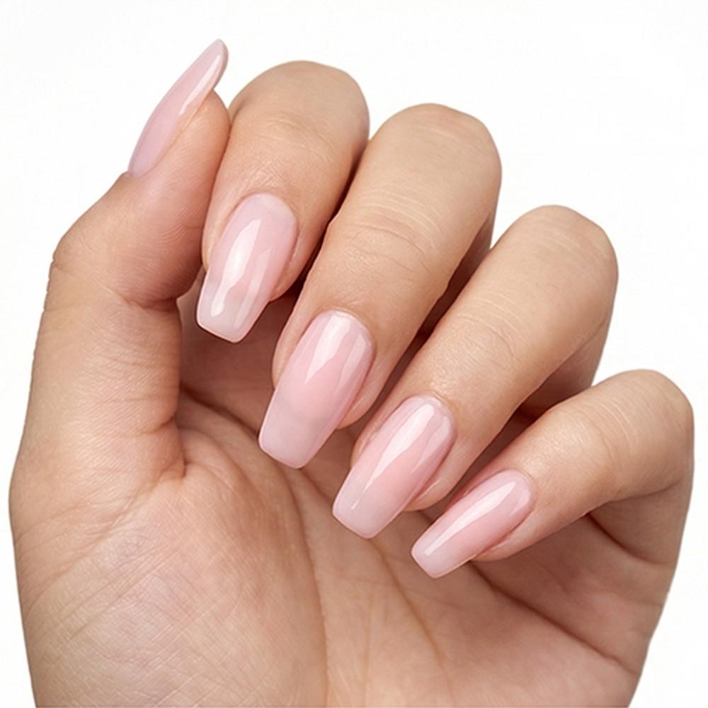 ELL LOUREL New Arrival 2 in 1 Natural Nude Pink Nail Hardener Dries Naturally Fastly, Alcohol-Free Formula, Designed to Strengthen and Nourish Thin and Soft Nails, Perfect Gift for Various Holidays, Nail Strengthener to Get Hard Nail Shield. Nail Care Oil