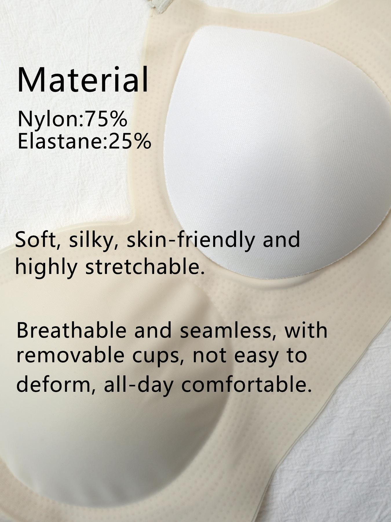 Women's Seamless Backless Bra, Multi-Strap Convertible Strap Wireless Push-Up Bra, Elegant, Chic, Suitable for Wedding Dresses and Party Gowns