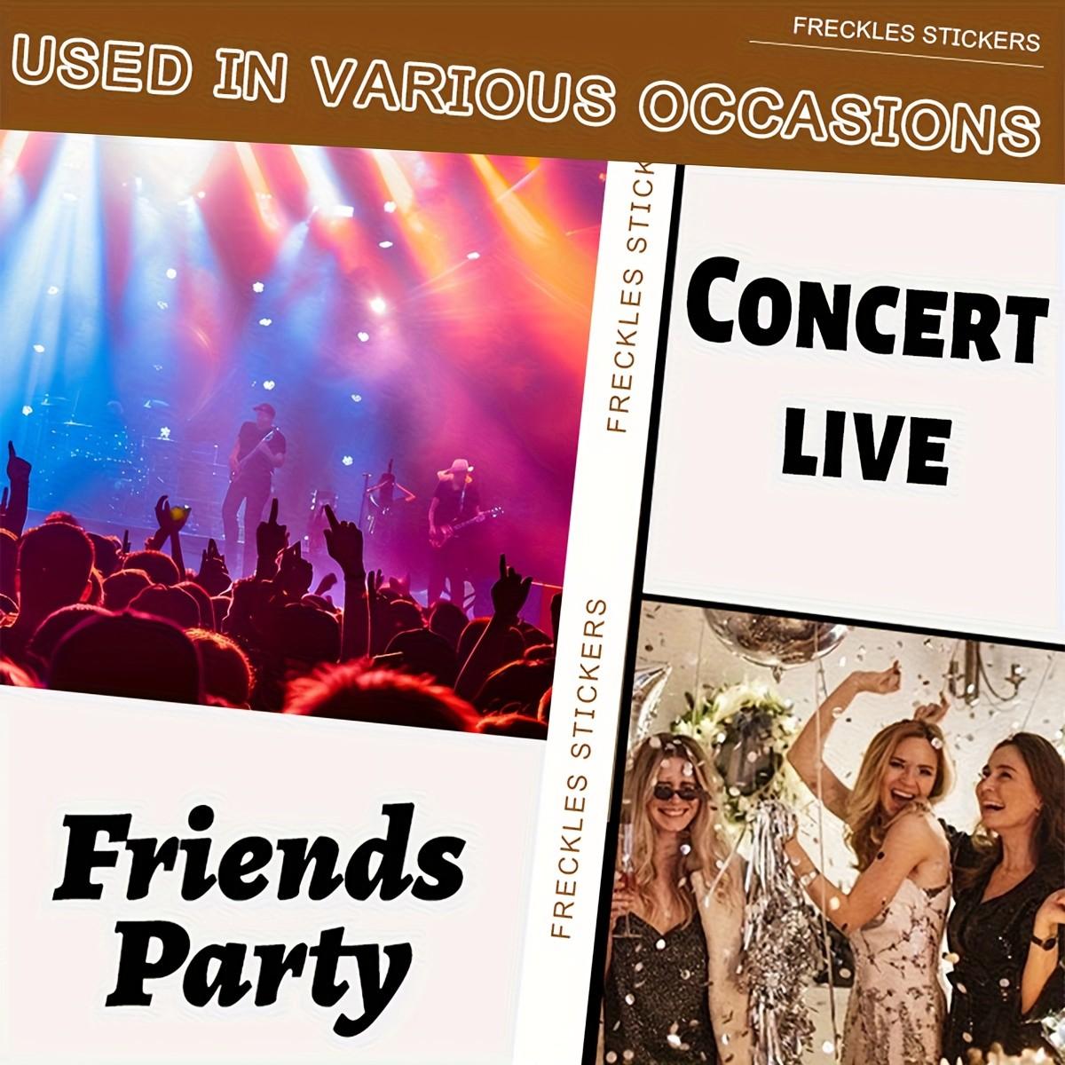 Butterfly and Floral Pattern Design, Disposable, Waterproof, Sweat-Proof, Easy to Use, Perfect for Women's Parties and Festivals