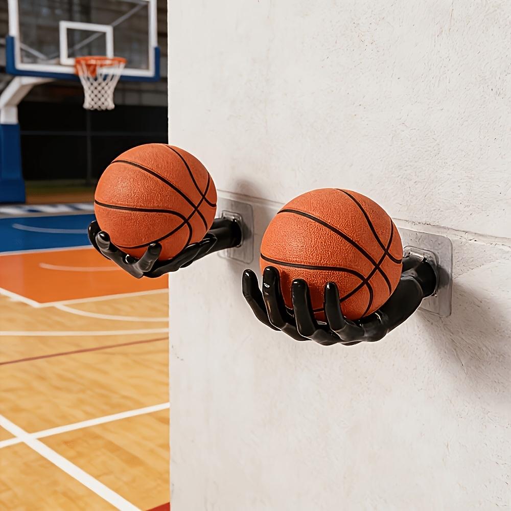 1pc Wall Mounted Basketball Hoop | Space-Saving Vertical Storage for Garages, Caves, Game Rooms - Durable, Easy-To-Install Multi-Ball Display for Players, Coaches