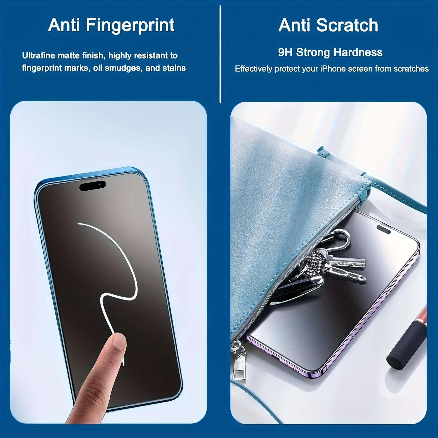 2pcs Matte Privacy Protective Screen Protector For iPhone 17 Air/17 Pro Max/17 Pro/17/16E/16/15/14/13/12/11/Pro/Pro Max/Plus/13 Mini/12 Mini,Full Screen Coverage,Anti-Glare,Anti-Fingerprint,Anti-Spy,Anti-Scratch,Upgraded Edge Protection