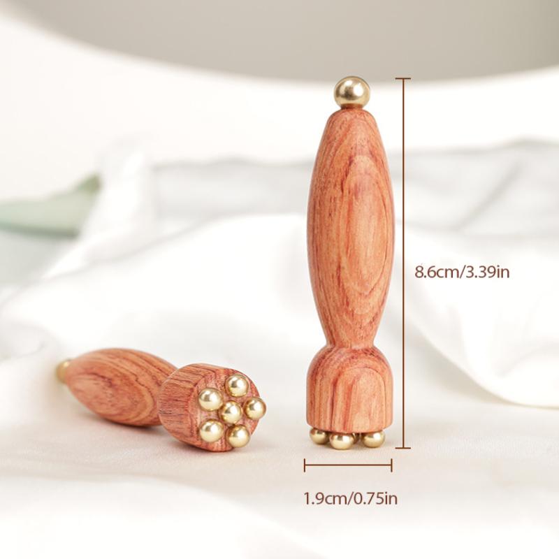 Wooden Facial Gua Sha Tool - Natural Wood Sculpting Massager for Face and Neck - Manual Self-Care Beauty Instrument, Light Beige