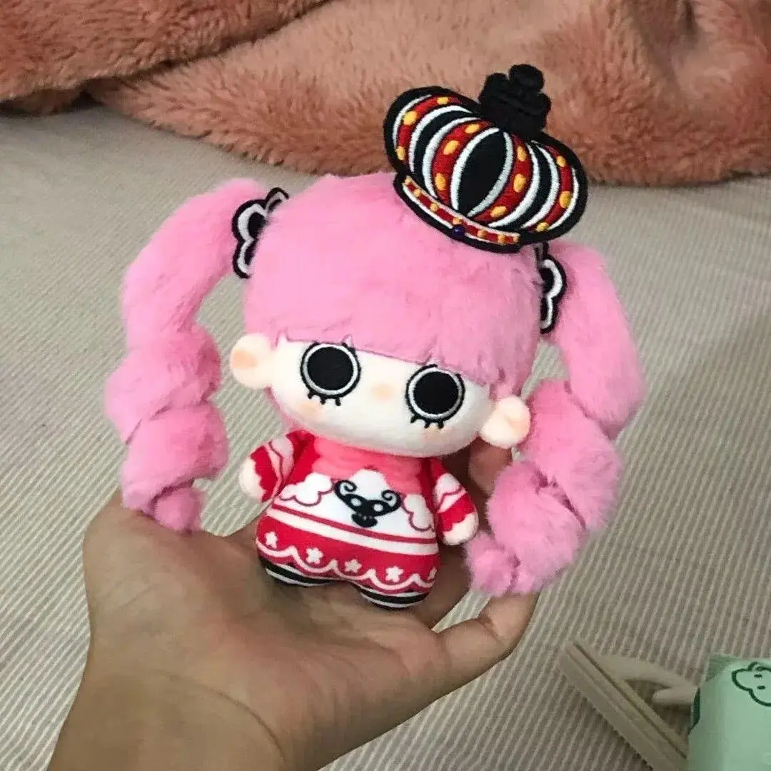10cm ONE PIECE Perona Plush Doll Pendant Funny Anime Perona Stuffed Toy Doll Fans Collect Holiday Present Gift