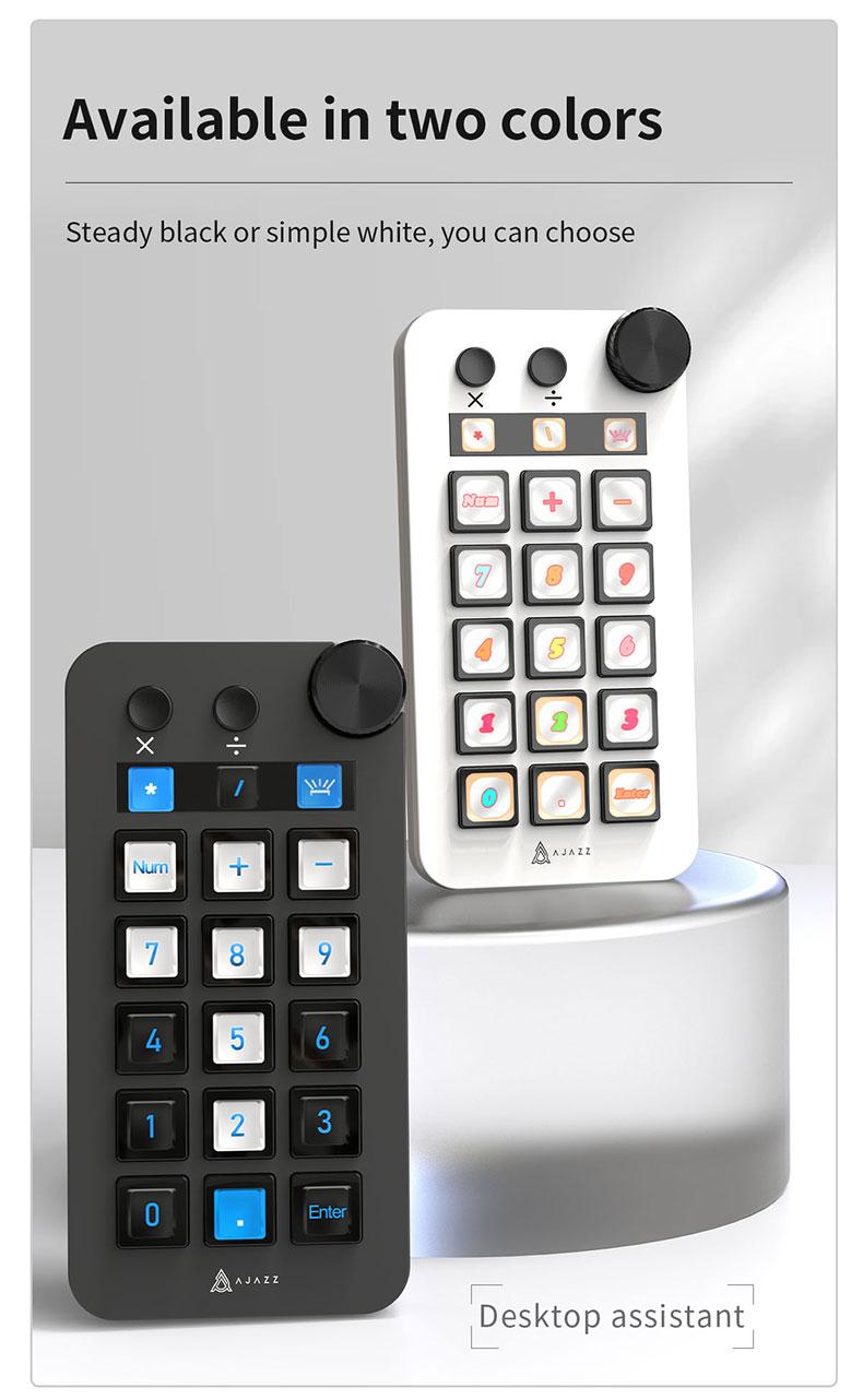 AJAZZ N1 Mini Series Streaming Console Multi functional Visualization Customization One click Open Intelligent Adjustment Rotation Shortcut Key Multi audio Control Integrated Live Console Anchor Essential Desktop Helper Live Assistant