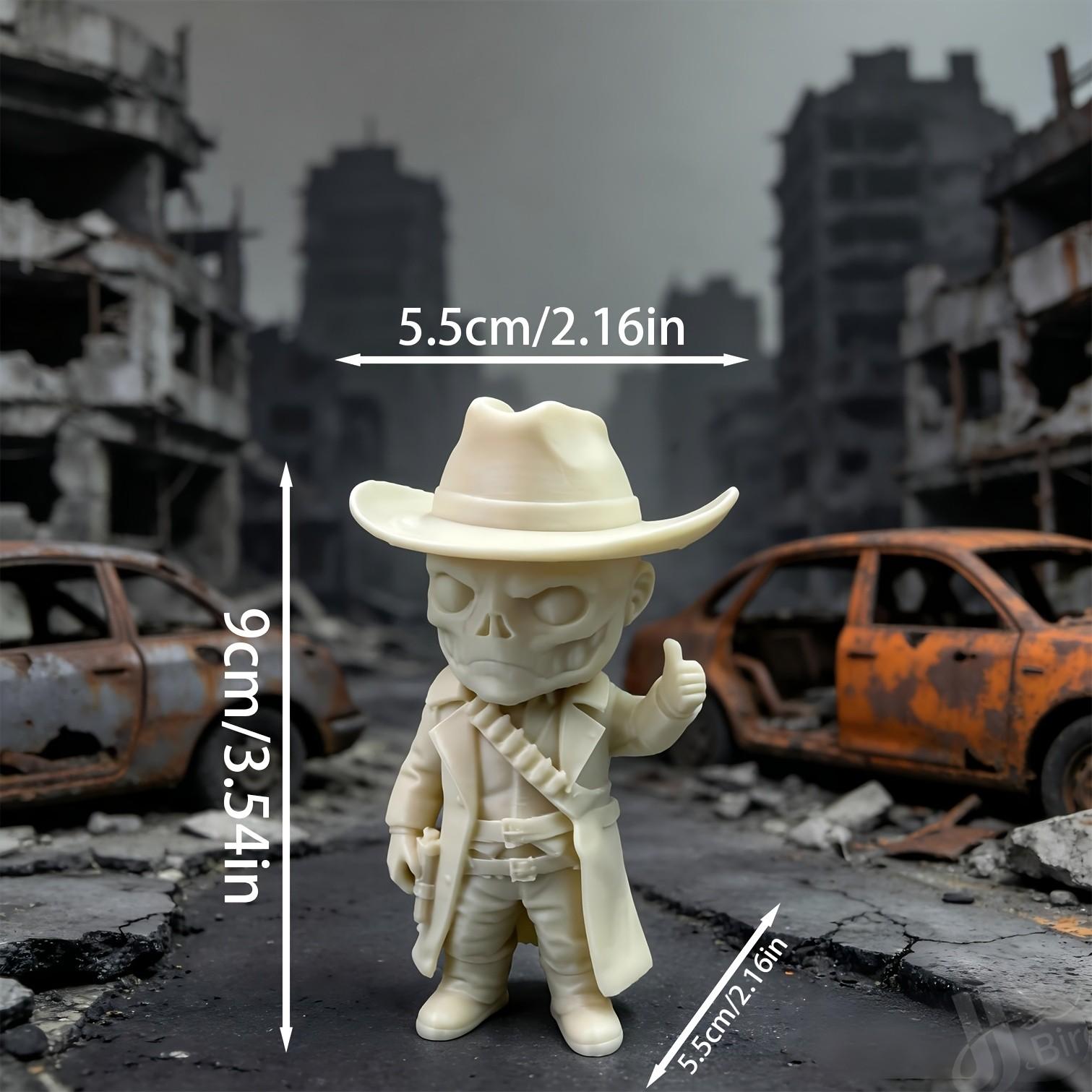 Post-Apocalyptic Role Figure Display Piece, End-Of-The-World Style Collectible Figurine, Home Bookshelf Desktop Decoration