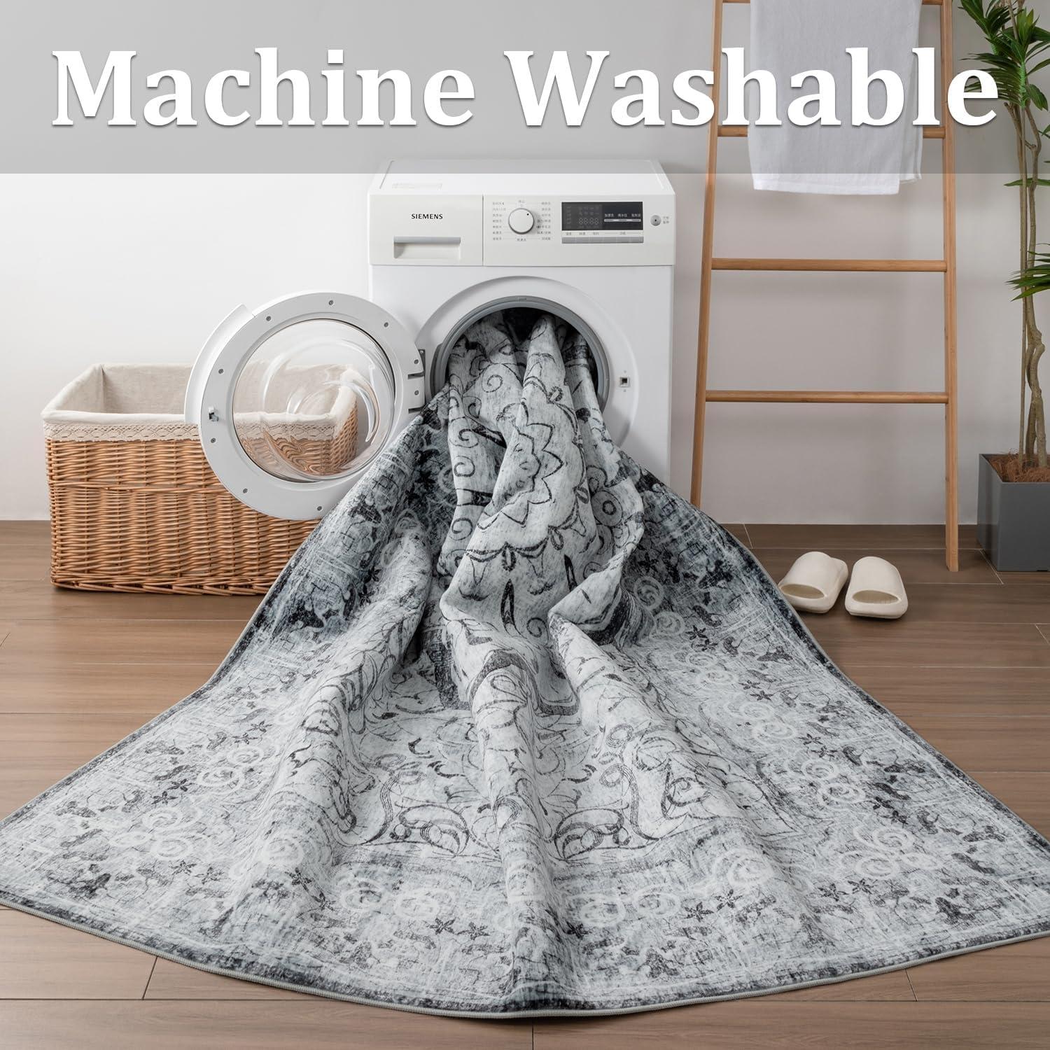 Vintage Tiger Pattern Floor Mat, Non-slip Washable Floor Carpet, Decorative Area Rug, Animal Print Rug, Boho Area Rug for Home Living Room Bedroom Kitchen Farmhouse