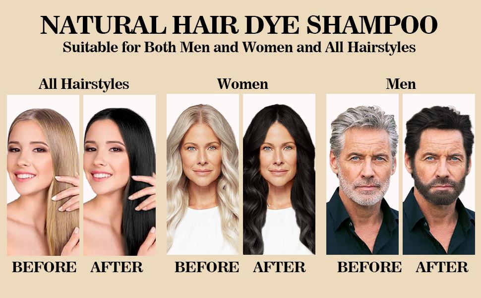 200ml 3-in-1 Black Hair Dye Shampoo Herbal Formula with Ginseng Covers Gray Hair Natural Plant Haircare Hair Mousse Conditioner Gentle 200ml 3-in-1 Black Hair Dye Shampoo Herbal Formula with Ginseng Covers Gray Hair Natural Plant Haircare Hair Mousse Conditioner Gentle