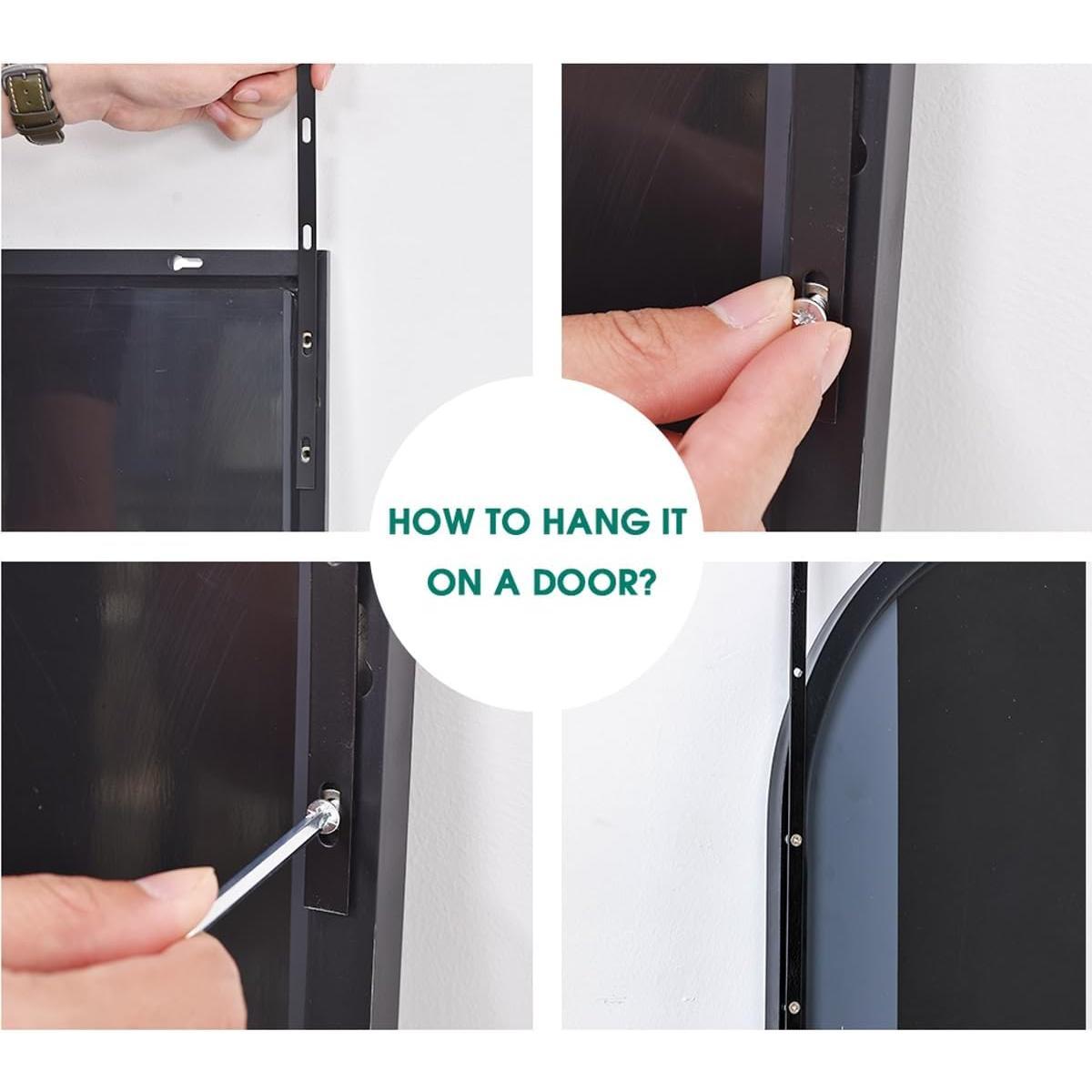 48"x14"  Full Length Mirror | Door , Over the Door, For Bathroom, Bedroom, Living Room & Locker Room