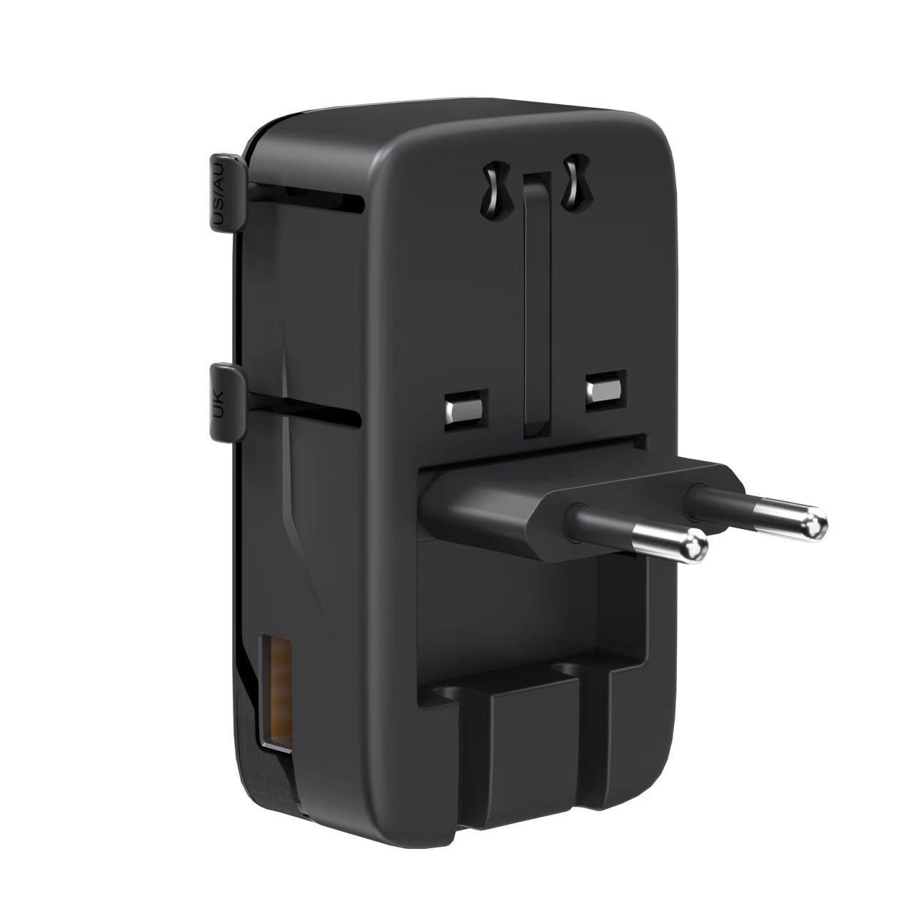 35w Gan Universal Travel Adapter, 1a2c Fast Charging, Multi-Port Charger, Compatible with Uk Us Eu Au Plugs, Ideal for Business Trips