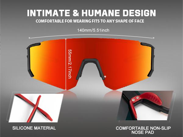 3 Pairs Integrated Wrap-around KALIYADI Polarized Sports Sunglasses UV protection Outside Activities (S93)