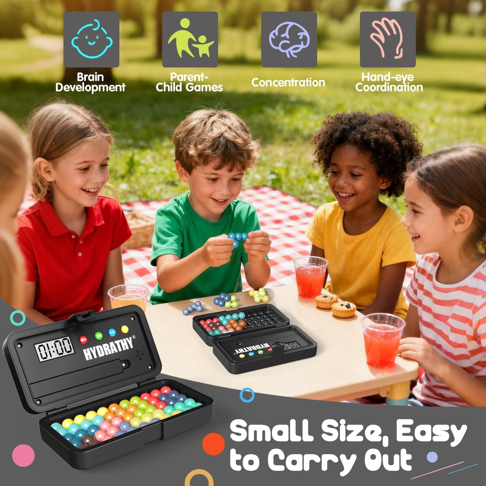 Stem Intelligence Challenge Puzzle 500 Pieces with Timer, Portable Logic Training Toy for Kids Teens Adults, Montessori Puzzles Gift, Travel Brain Game Requires 2xaa Batteries