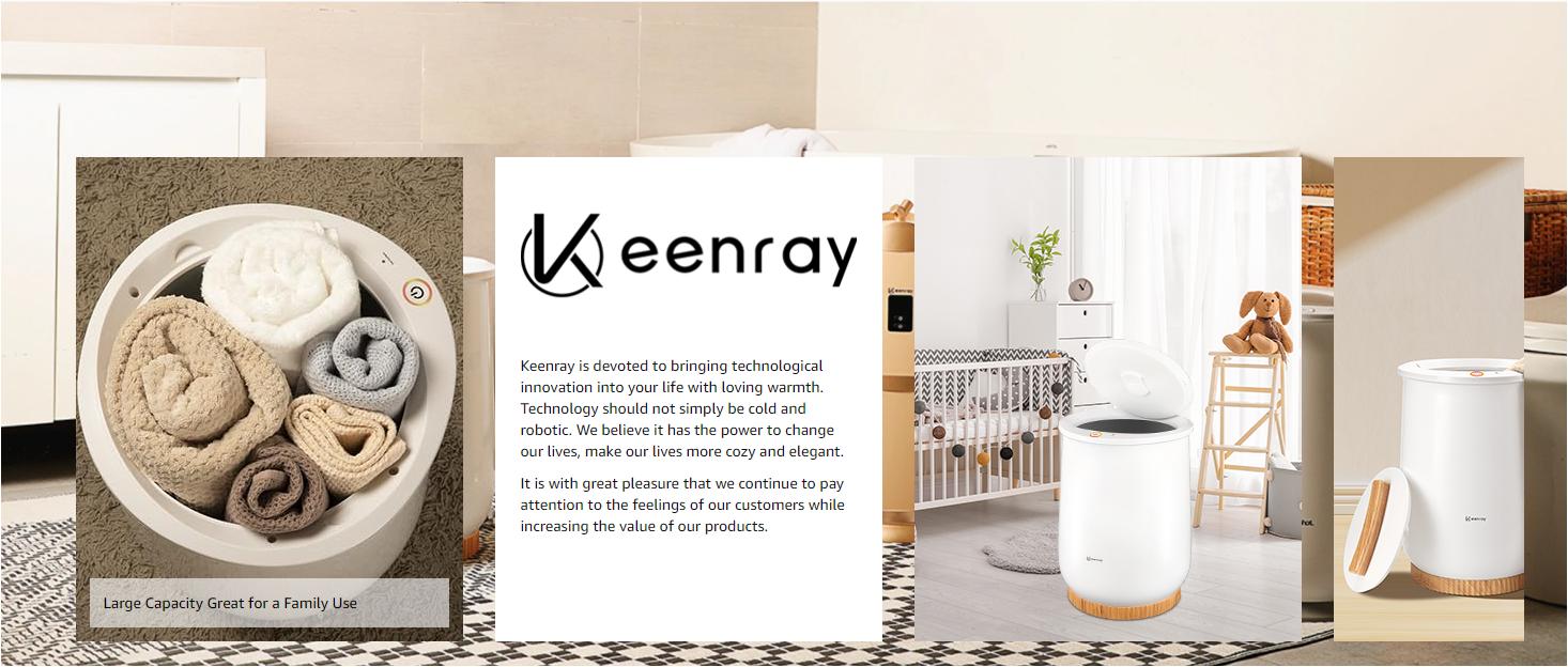 Keenray Towel Warmer, Luxury Towel Warmer Bucket, Large Towel Warmers for Bathroom, Auto Shut Off, Fits Up to Two 40"X70" Oversized Towels, Bathrobes, Blankets, PJ's and More, CL1