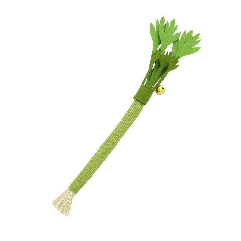 Original Realistic Celery Cat Toy with Bell, Durable Chewable Cat Toy, Pet Supplies Wholesale, Cat Toy Wood Carrot Mimic, Cat Entertainer