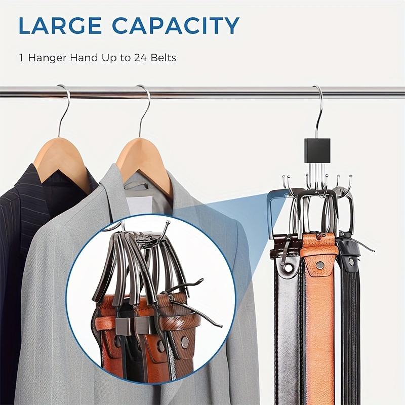multi-functional rotating 6 hook hangers: coats, hats, scarves, wardrobe storage and finishing - door hooks - bag storage hooks - polished wooden surfaces, multi-purpose hooks
