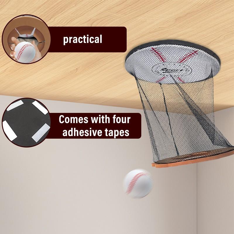 Hanging Indoor Basketball Hoop, Portable Ceiling Mini Hoop, Fun Wall Mount Sport Toy for Kids & Adults, Bedroom & Outdoor Play Game