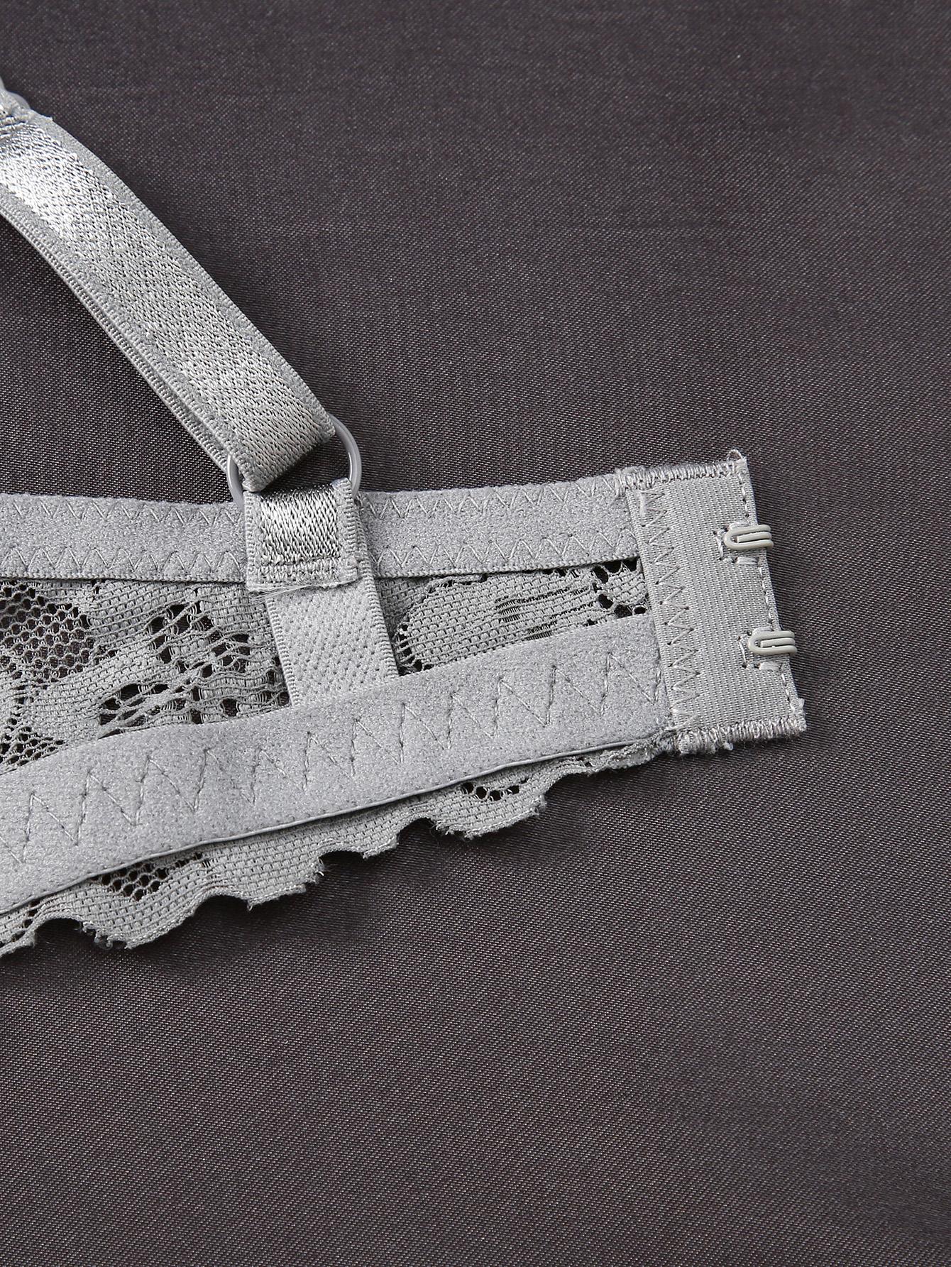 Ecomilky 3-Pack Women's Floral Lace Push Up Bra, Adjustable Strap Underwire Bra, Soft Comfortable Breathable Lingerie for All Seasons Womenswear bra bras for women