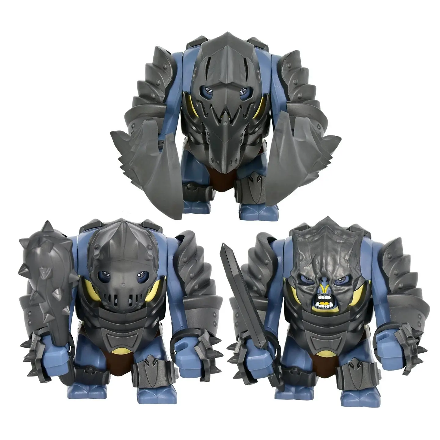 Medieval Orc Warrior Soldier LOTR Big Figure Uruks Warg Chariot Mount Building Blocks Bricks 3 Styles toys Gift for Collectors Popular toys 2026 Hot selling toys