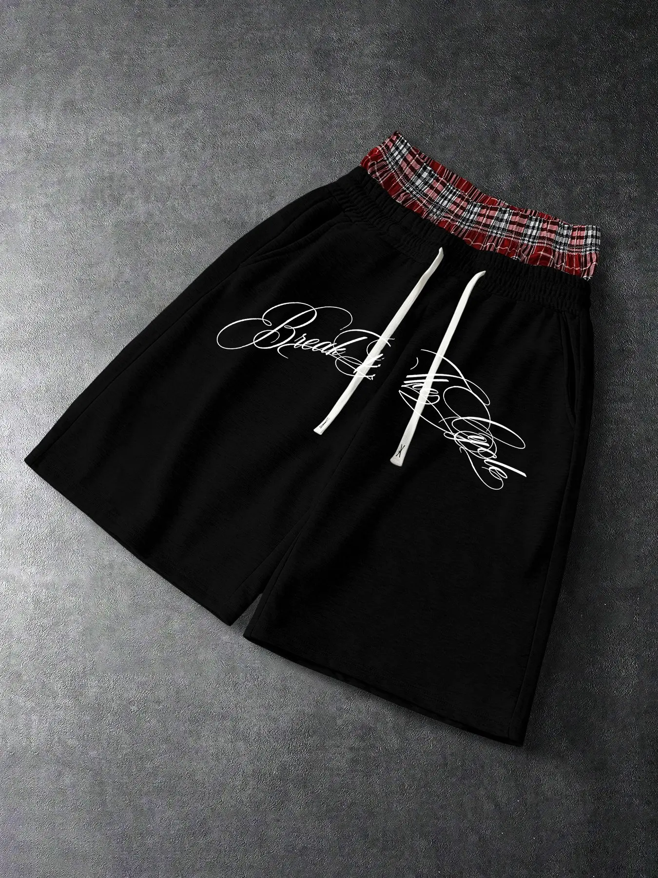 Men's Loose-Fit Graphic Shorts, Drawstring Waist, Breathable Fabric, Street Style, All Seasons, Ideal for Daily Wear, Sports, Fitness