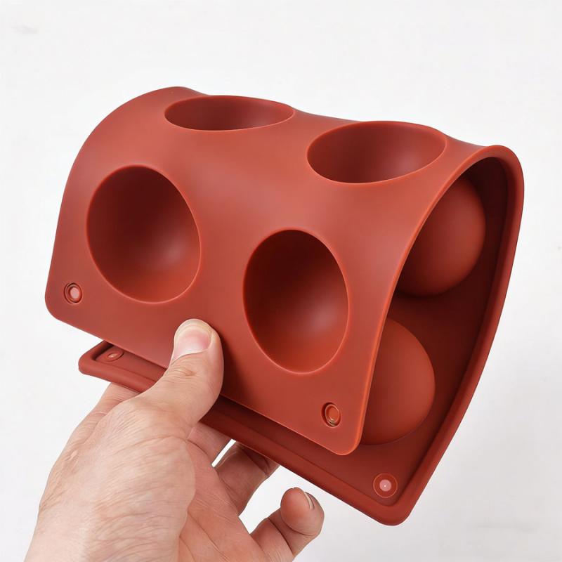 1pc Mousse & Panna Cotta Mold - Half Sphere Silicone Design