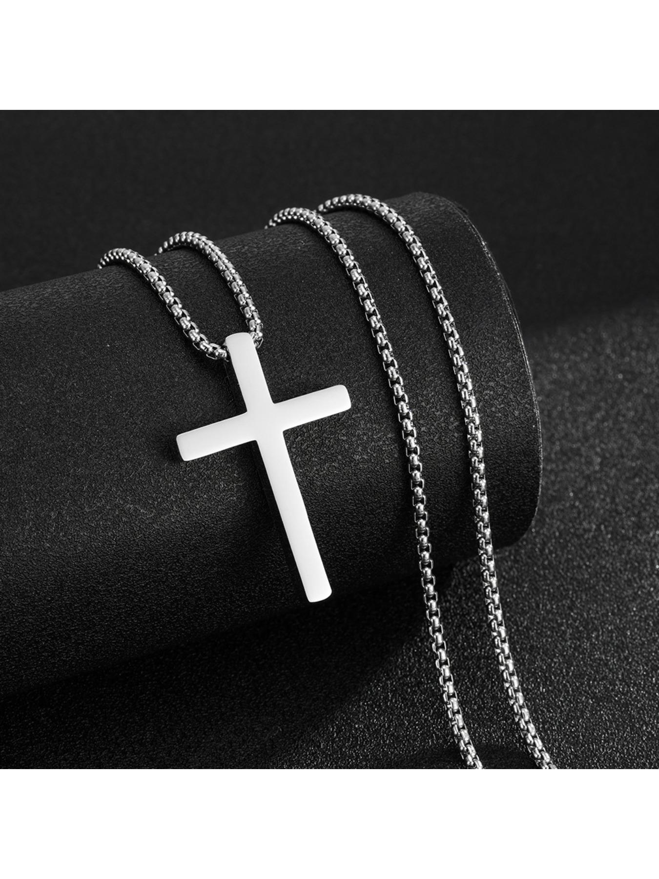Hypoallergenic Cross Necklace - Durable Stainless Steel for Daily Wear