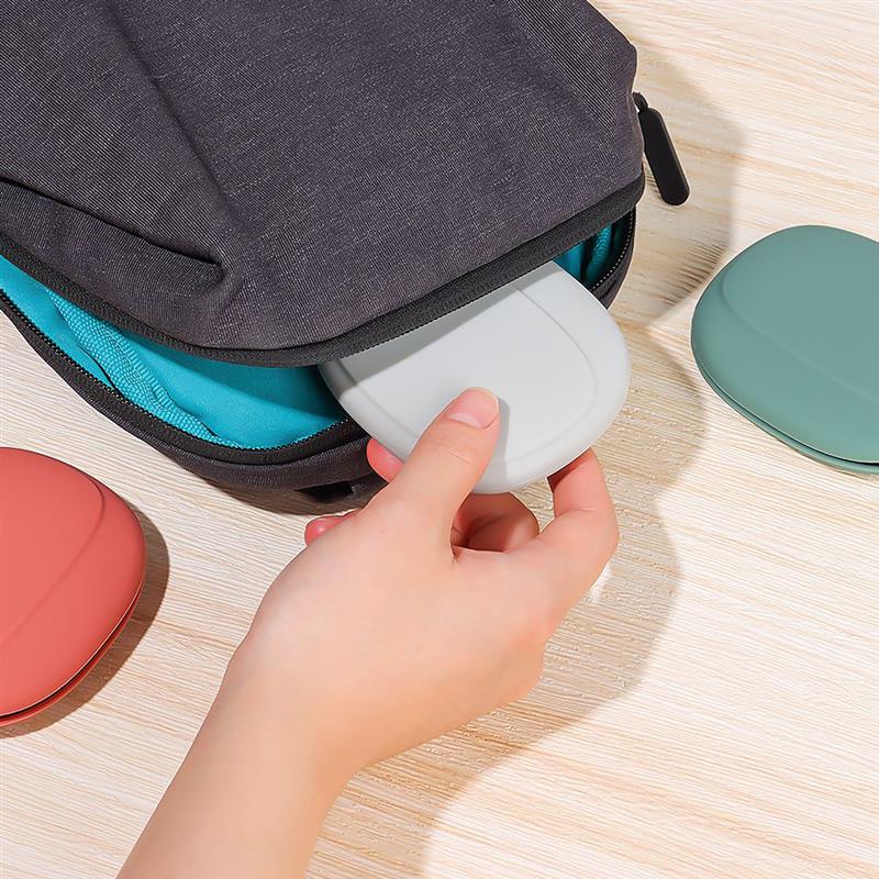 Headphone Storage Box Silicone Earphone Data Cable U Disk Organizer Cute Coins Purse Case Bag Home Travel Business Trip