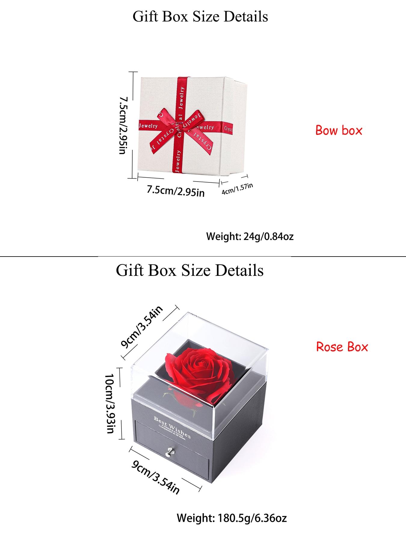 Rose Heart Mom Necklace With Rose Jewelry Gift Box, Love Heart Necklace, Flower Heart Pendant Necklace for Mother, Christmas Birthday Mother's Day Jewelry Gift for Mom Grandma