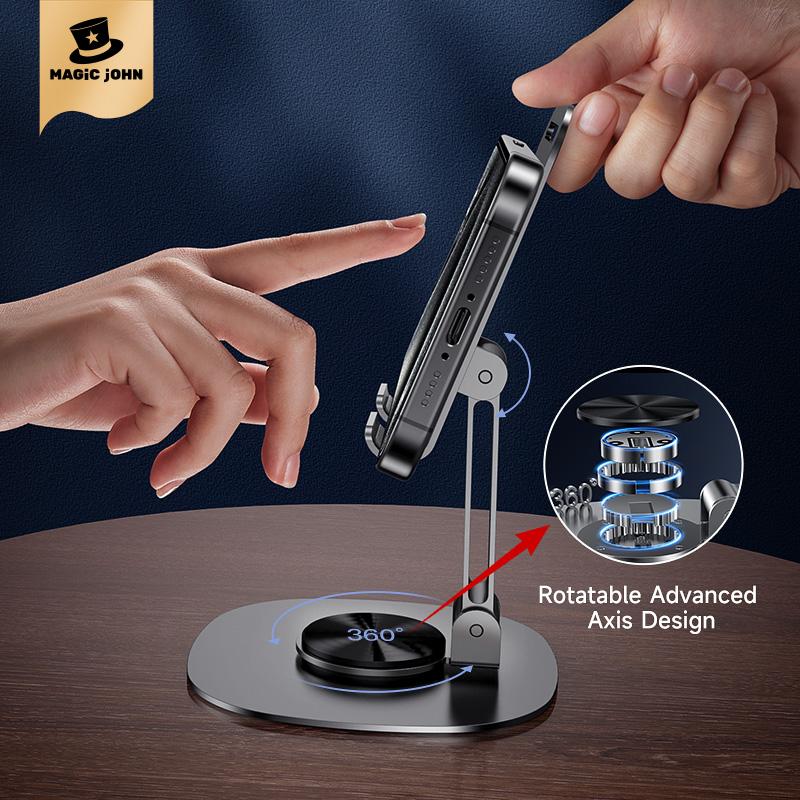 MAGIC JOHN 360 Degree Adjustable Phone iPad Holder Portable Ultra Stable Support