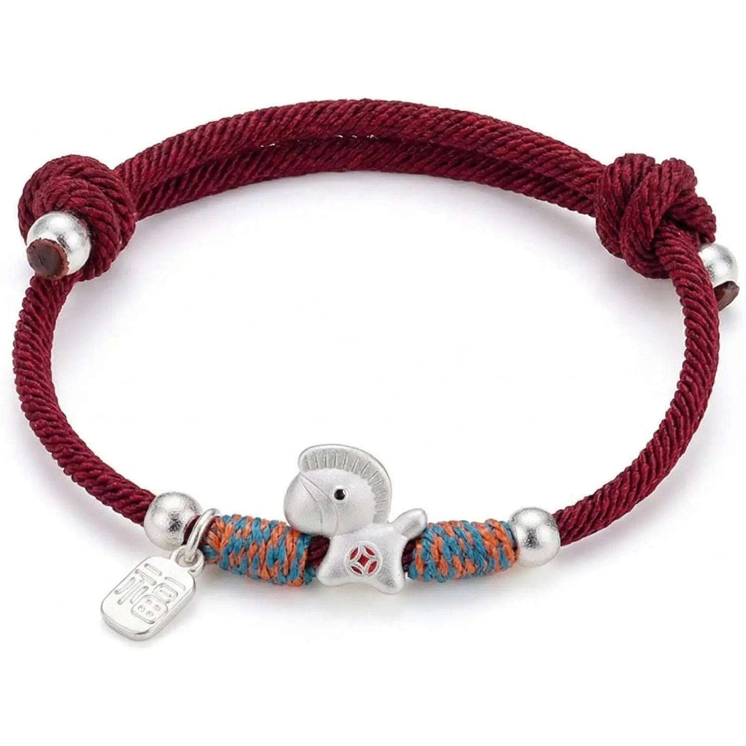 Year of Horse Red String Bracelet for Women and Men, Adjustable Lucky Braided Rope Bracelet with  Pendant, Protection  for  Luck and , Handwoven Cord