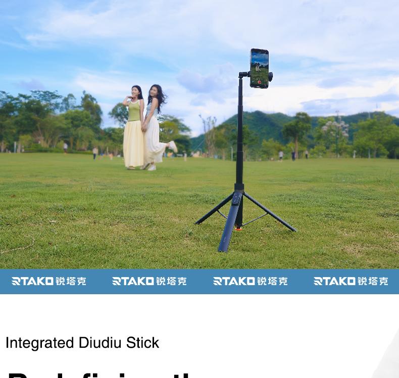 Oroms 67"Portable Selfie Stick Tripod with Remote, One Click Open, Wireless Remote Included. FOR Cellphone. Smartphone Camera Accessories Camera Stand