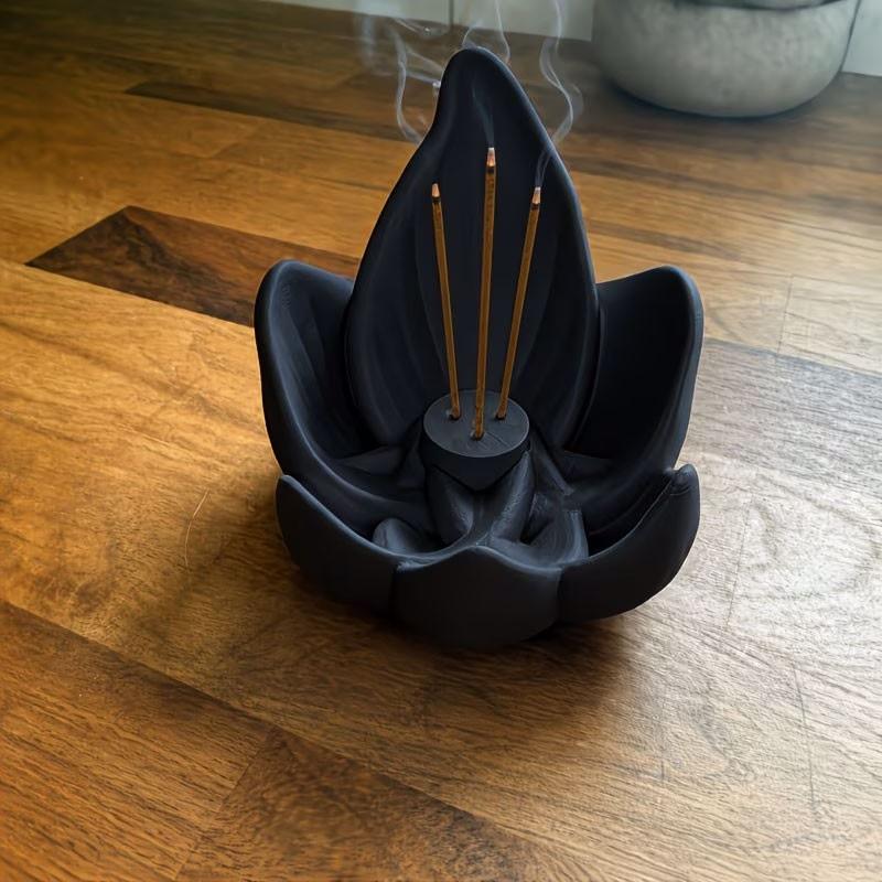 Creative Lotus-Shaped Diffuser, Household Scented Home Fragrance Decor, Aids Mood Regulation, Air Purification, Sleep Aid, Meditation, Yoga Essential Tool