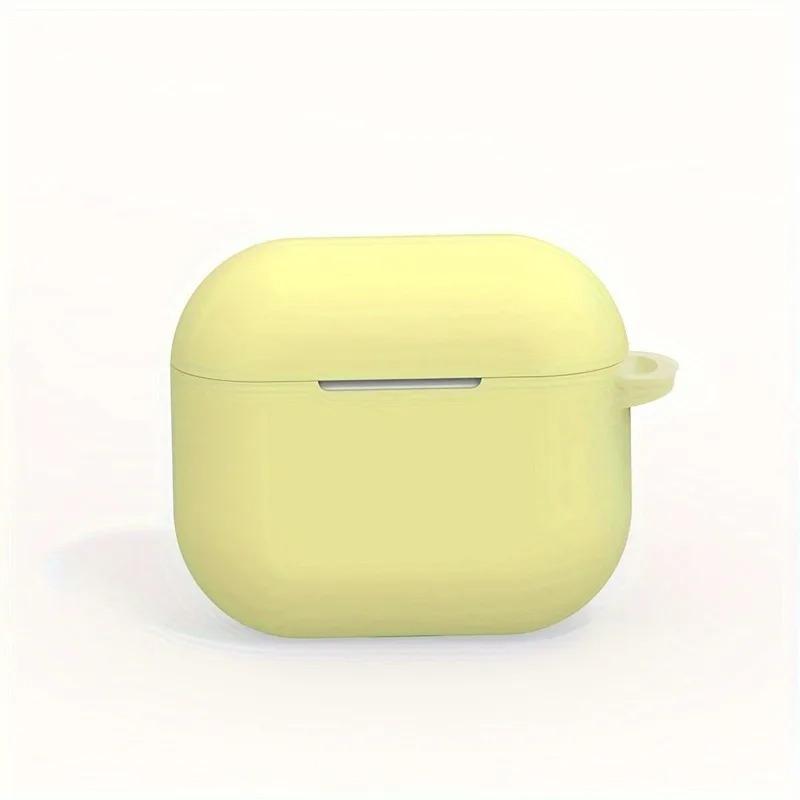 Simple Solid Color Soft Shell Protective Case Cover Suitable for AirPods Pro and (Second Generation)