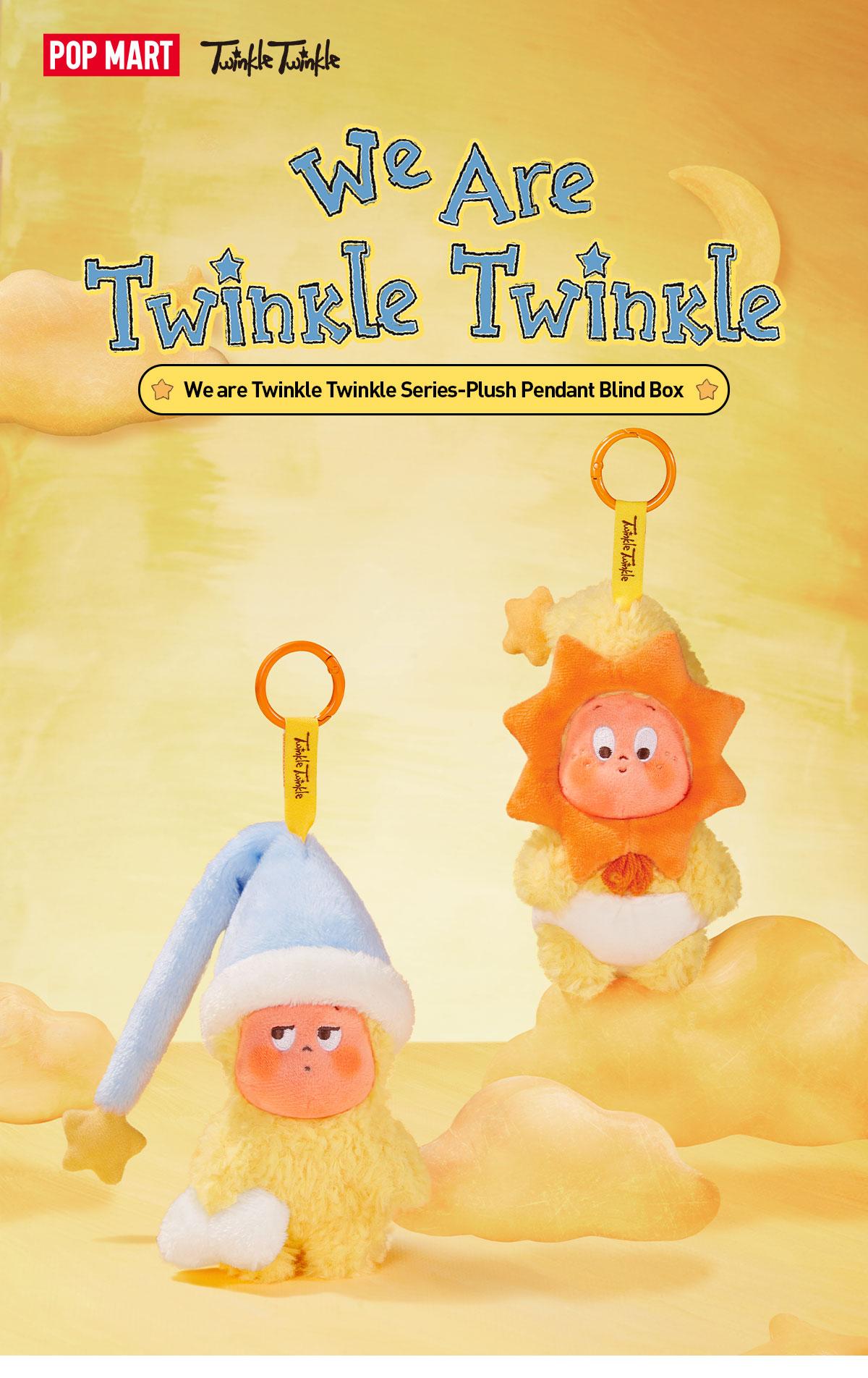 POP MART We are Twinkle Twinkle Series-Plush Pendant, Blind Box, Mystery Box, Surprise Gift