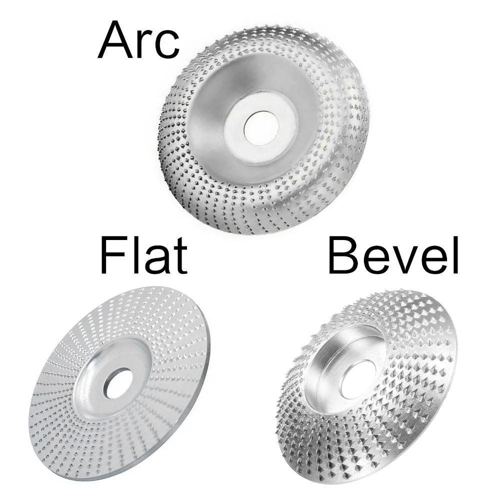 High Precision Carbide Wood Carving Disc for Angle Grinder, 6mm Shaft Rotary Grinding Wheel - Multi-Function Shaping Tool for Wood Cutting, Milling & Sanding, Durable Profiling Disc for Woodworking Tools
