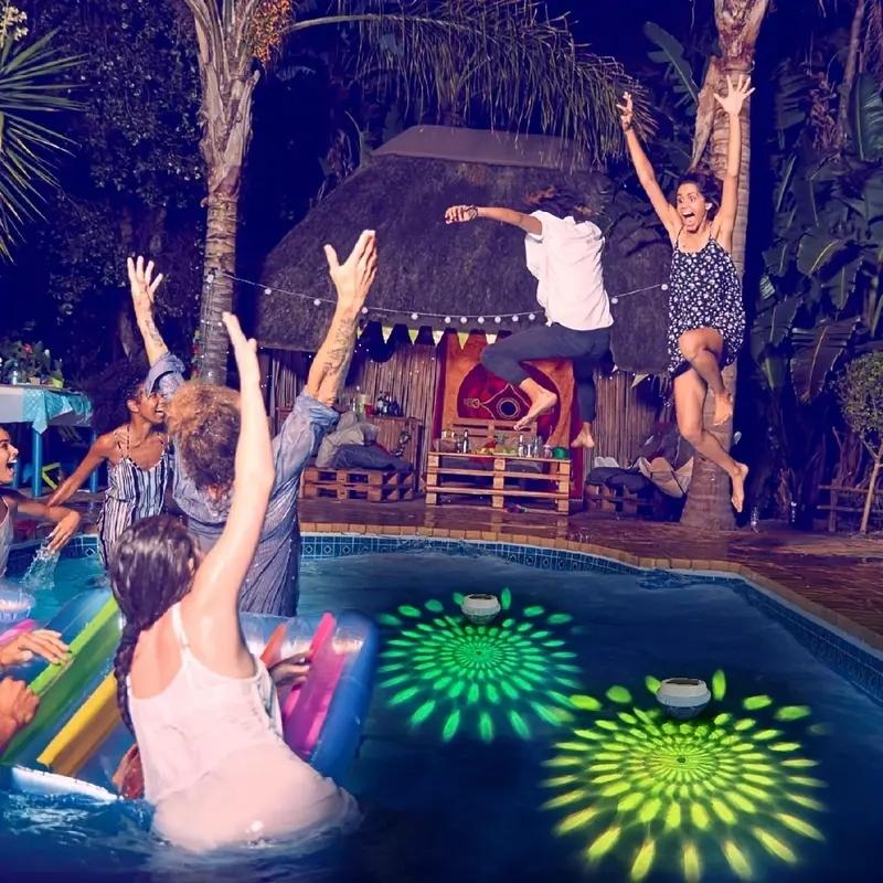 Solar Powered Floating Pool Light, LED Night Light, Automatic Charging & Lighting, Color Changing Pool Light, Garden & Patio Decoration Supplies