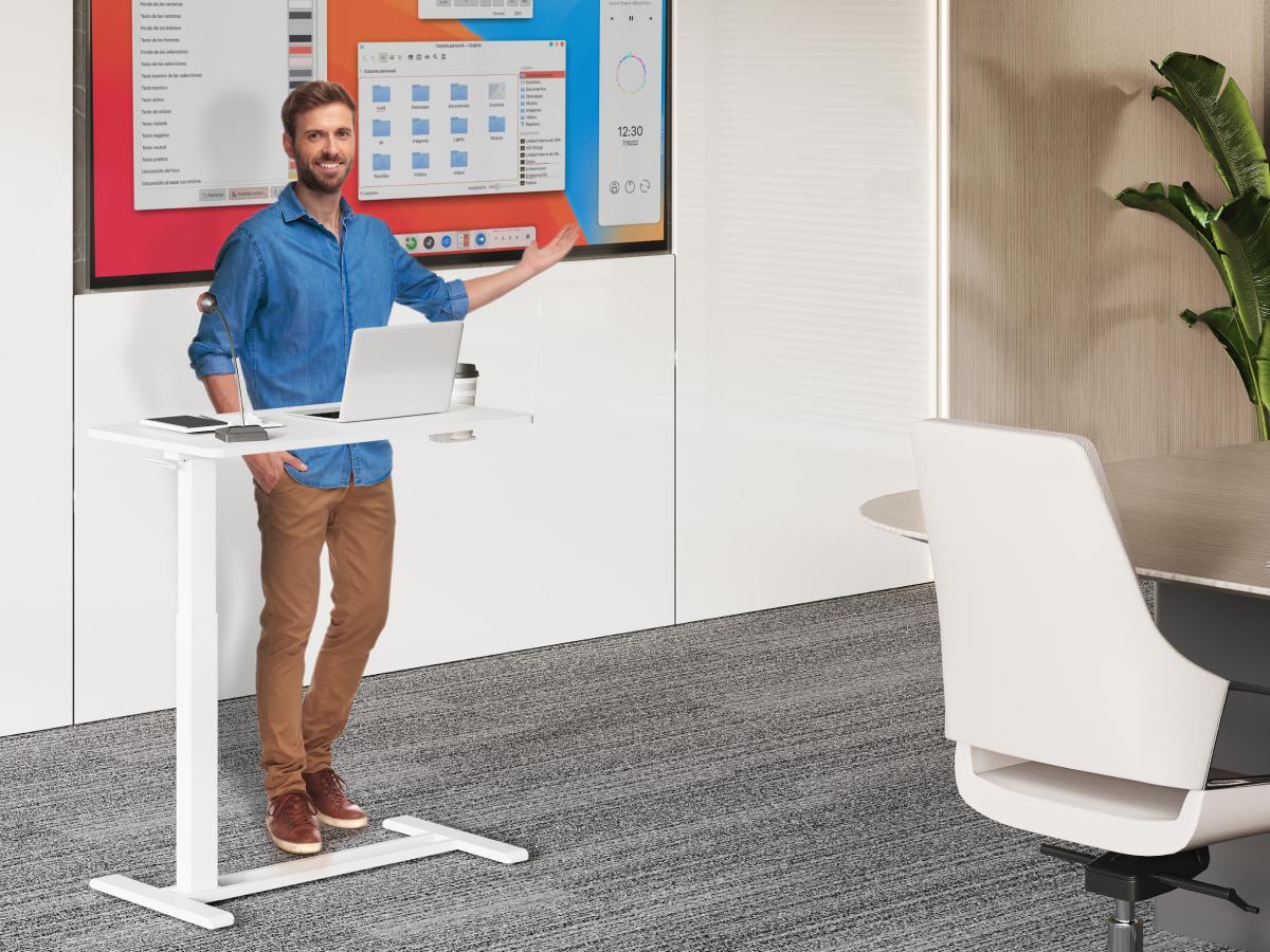 【SummerVibes】H7 Mobile Adjustable Bedside Table, Standing Desk with Wheels, Rolling Laptop Desk Cart & Portable Computer Workstation for Hospital, Home Office, Bedroom, Living Room, Dorm, and Small Spaces, Reading Studying, Gas Spring tiktokshopspringglow