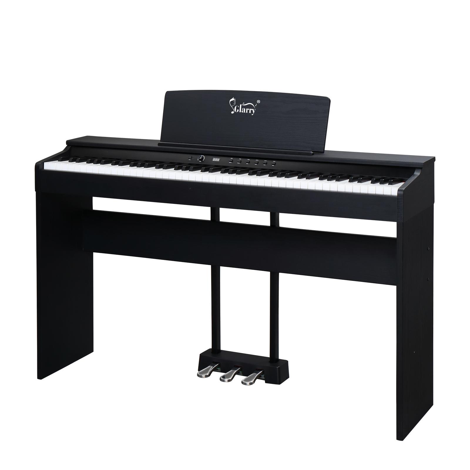 Flower Dance GDP-105 88-Key Full Weighted Key Electronic Digital Piano with Triple Pedals, Headphones, Power Adapter for All Levels, Electronic Piano Flower Dance GDP-105 88-Key Full Weighted Key Electronic Digital Piano with Triple Pedals, Headphones, Power Adapter for All Levels, Electronic Piano