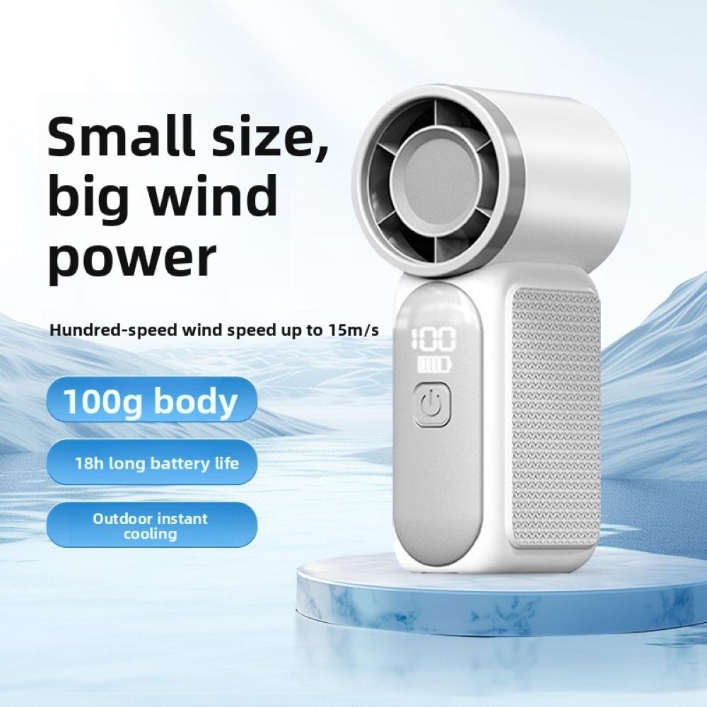 New X688 High-speed Mini Handheld Small Fan Phoenixes USB Rechargeable Battery Life Turbine Portable Outdoor Fan