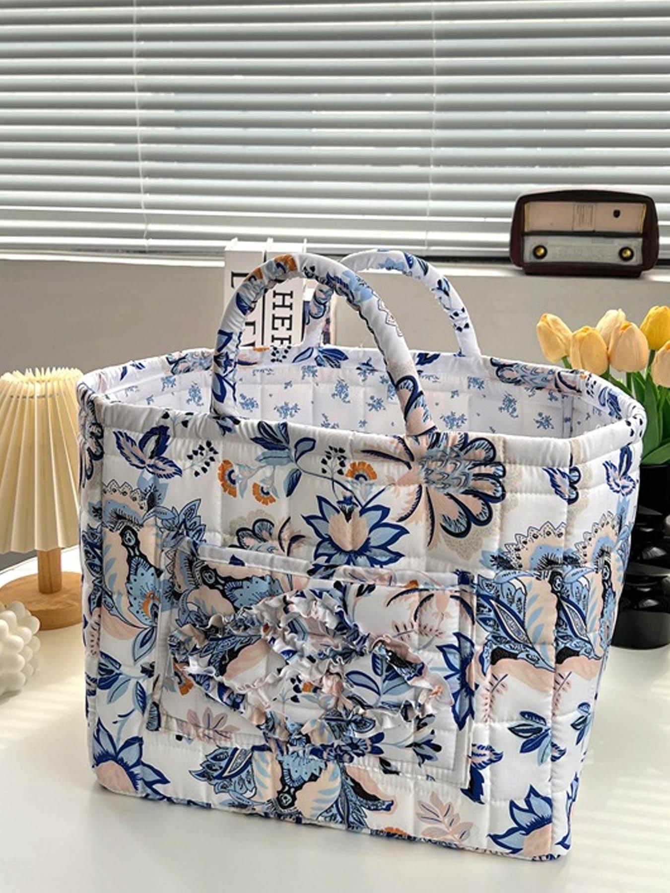 Car Interior Storage Basket, Clothing Book WorkSupplies Home Organizer Bag, Space Saving Multi-Purpose Car Accessory