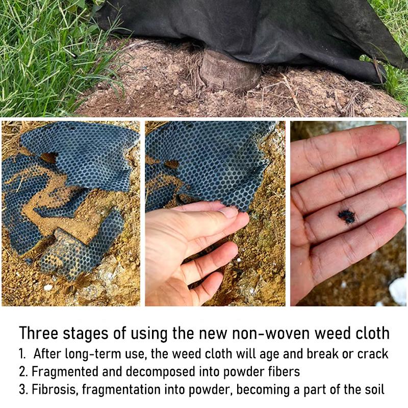 Biodegradable Tree Cover Ring Pad, Weed Control Landscape Geotextile, High Strength Polypropylene Composite Garden Fabric