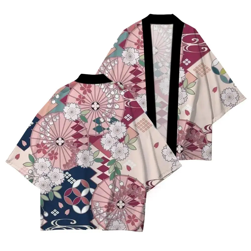 Japanese Traditional Clothing Japanese Kimono Men's And Women's Printed Tops Loose Fashion Kimono High Quality Casual Tops