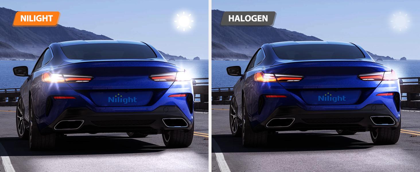 Nilight 57LED 1157 6100K Cool White 2057 2357 BAY15D 7528 LED Bulb (Pair) Lighting  #FathersDayGift