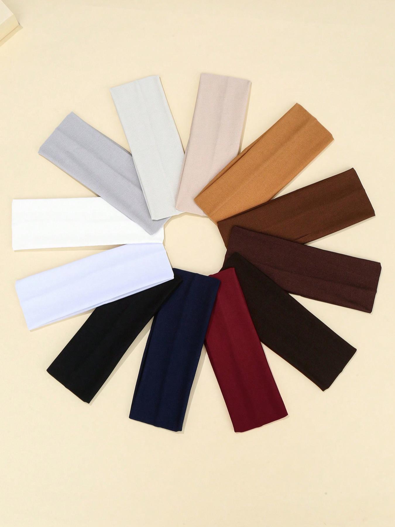 5pcs Set Wide Elastic Sports Yoga Headbands, Pink Tone Hair Band Turban Headband Sweatband, Hairband Fall Winter Hair Accessories For Women For Vacation Outfits Woman Elegant Scarf Women Bandana Soft Headwrap, Sweat Absorbing Headband