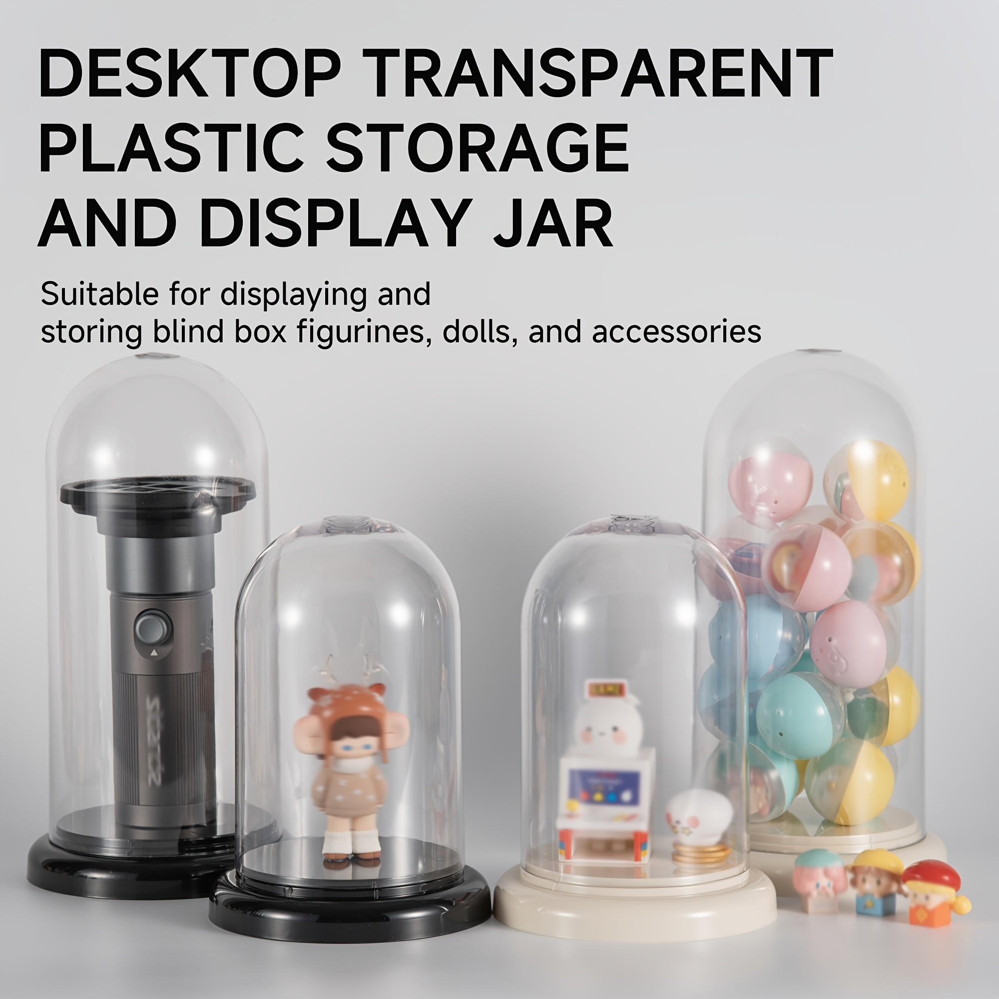 Handheld Display Case, Transparent Plastic Storage Box, Dustproof Waterproof Organizer, Ideal for Collectibles, Collectible Figurines & Decorative Items, Cute Collectible Figurines