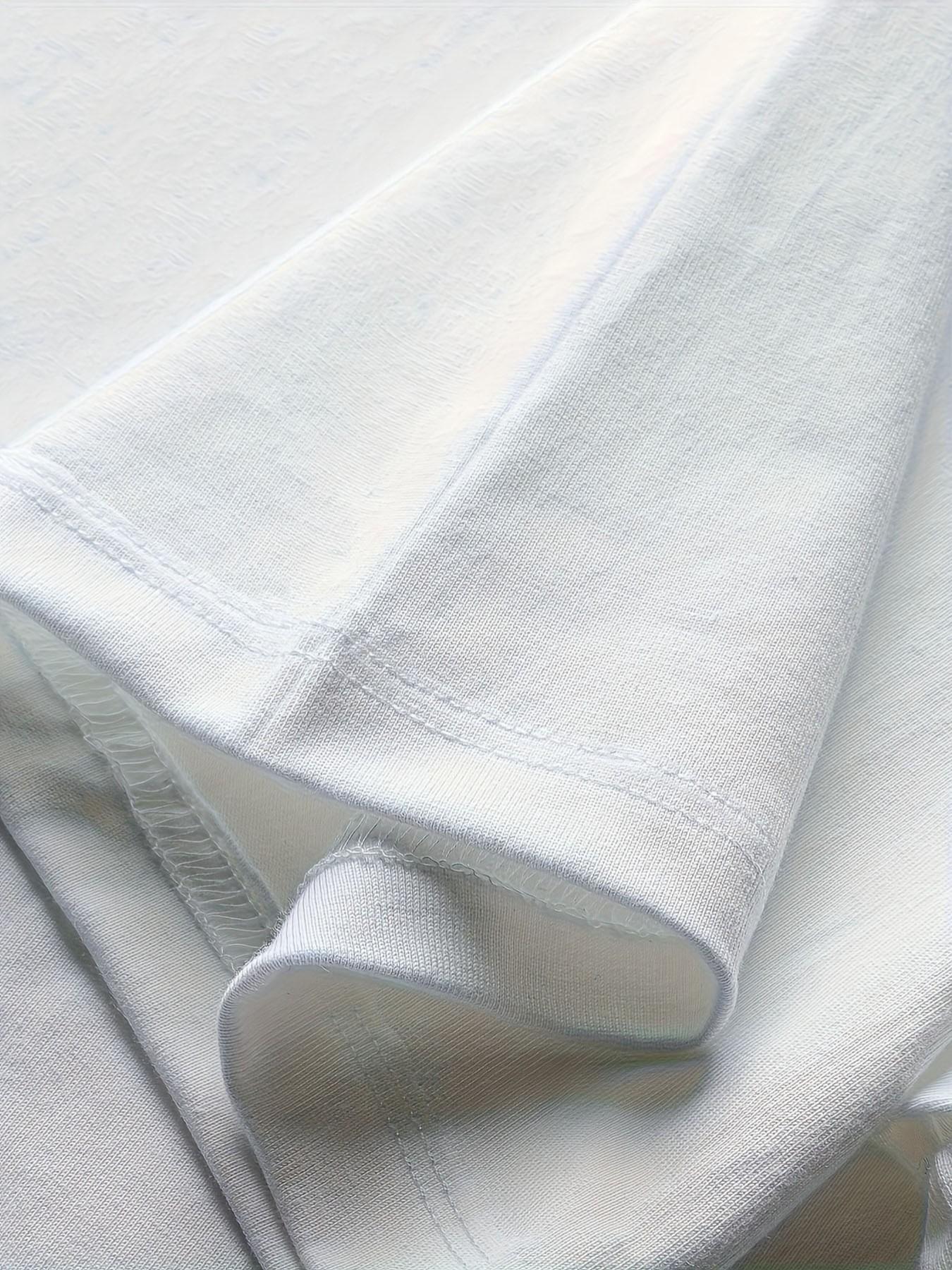 Men's Casual Smile Print T-Shirt, Short Sleeve Slim-Fit Top, Y2K Street Style, Trendy Graphic Tee for Daily Wear