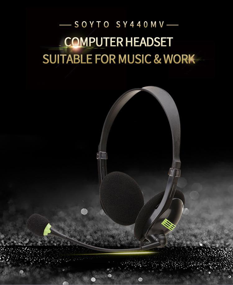 New Trend USB Computer Headset for Students & Business Professionals, Wired Over-Ear Noise-Isolating Earphones with Line Control, Noise Isolating Headphones