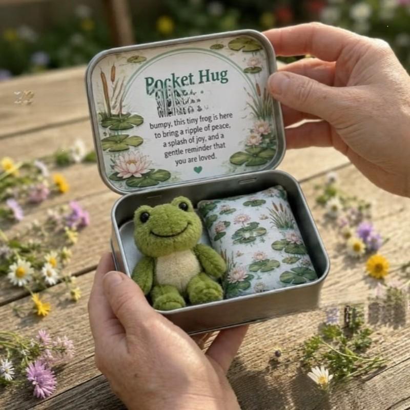 Fashionable Portable Personalized Creative New Hug Plush Keepsake Tin, Pocket Memorial Iron Box Gift, Unique Souvenir Container
