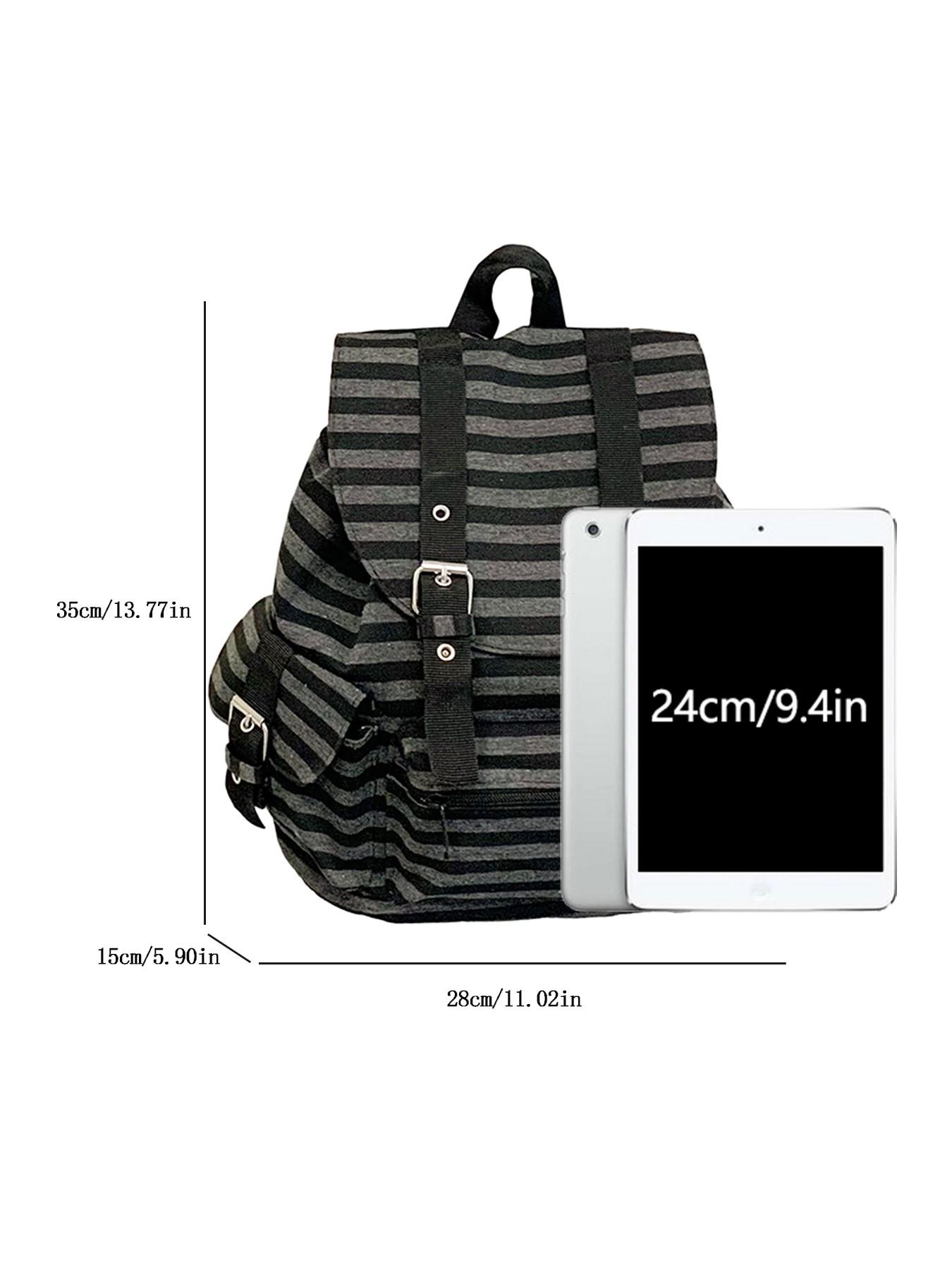 Artistic practical texture fashionable high-quality backpack, retro personality large capacity simple and versatile backpack, flip design, multiple zippered pockets, can accommodate books and documents, Multi Compartment Backpack